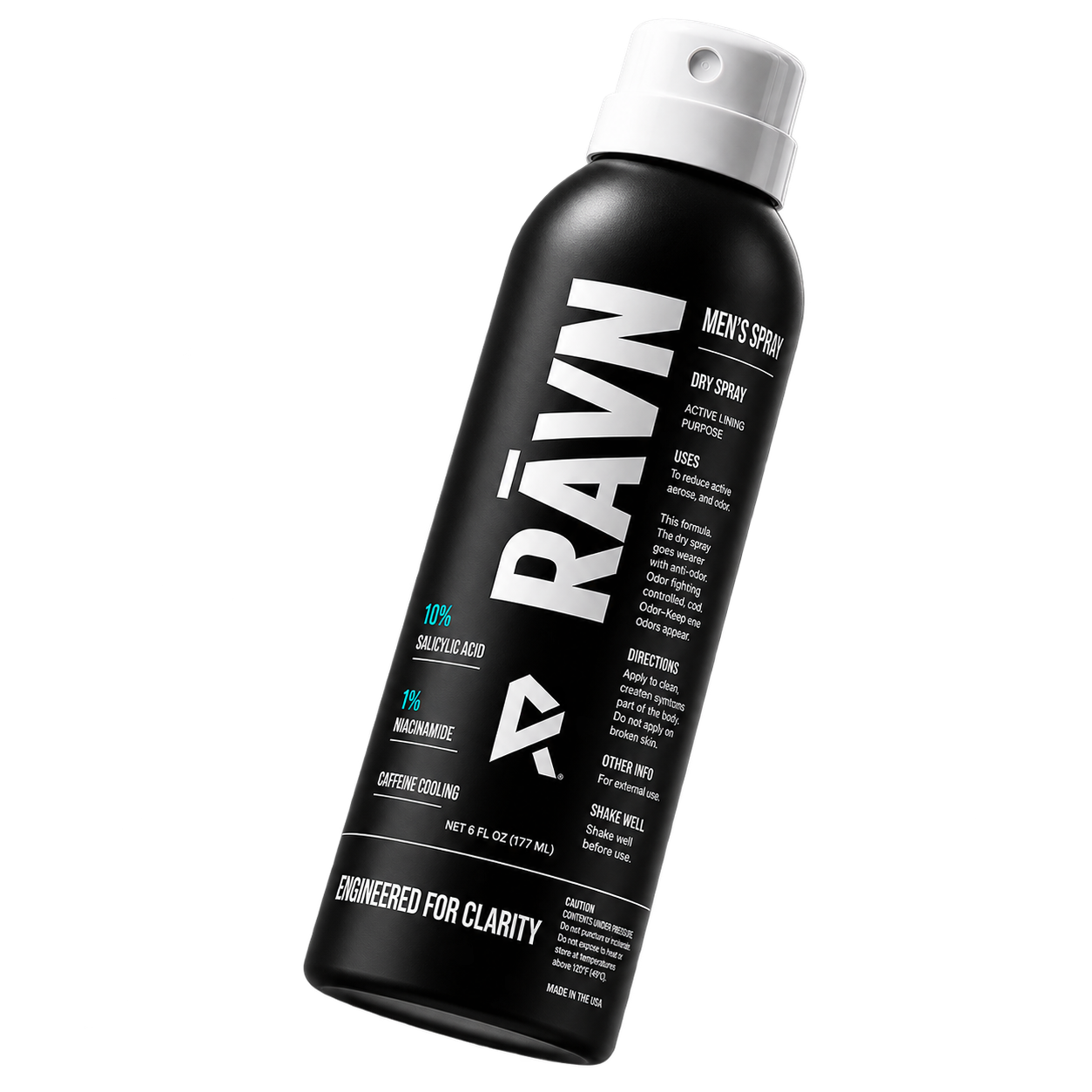 RAVN men's back acne spray can — 6 fl oz (177 ml)